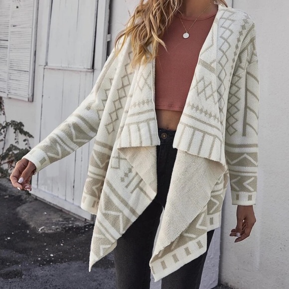 🔥FINAL SALE🔥Boho Designed Open Front Cardigan - Picture 4 of 5